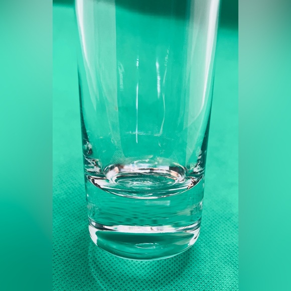 VTG Clear Glass Bud Vase 7.5 Inches Cylinder Hand Blown Art Glass EUC - Picture 7 of 8